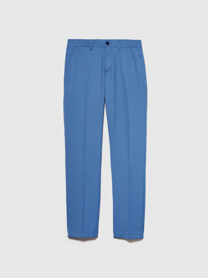 Formal trousers - men's slim fit trousers - Blue | Sisley image number 6